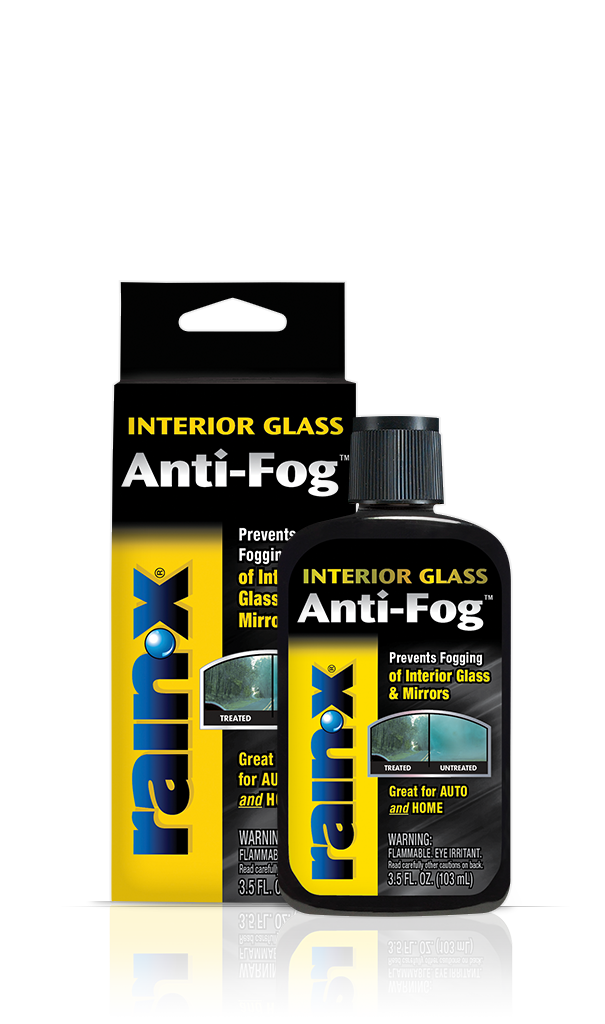  Rain-X 630046 Interior Glass Anti-Fog, 12 oz. - Prevents Fogging  of Interior Glass and Mirrors, Usable on Both Automobiles and Marine  Vehicles : Automotive